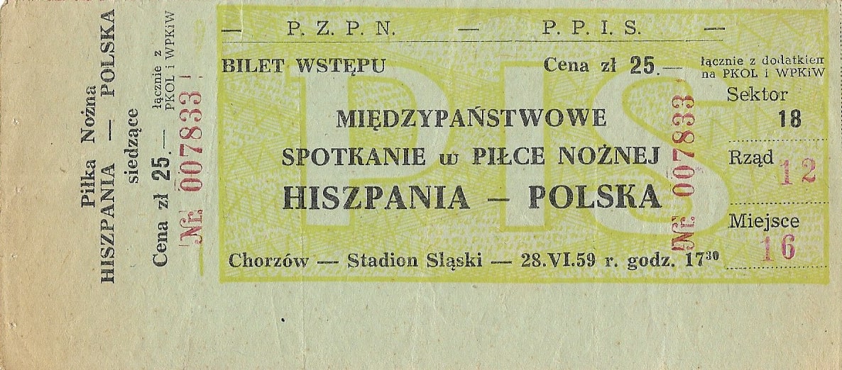 1959 6 28 Polska vs Hiszpania 2 4 elme