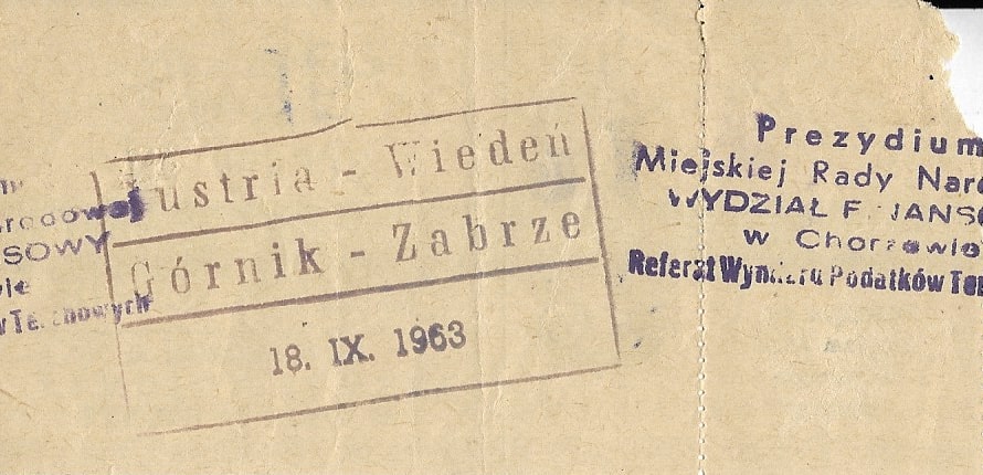 1963 9 18 Gornik Zabrze Austria Wieden 1