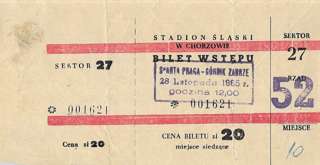 1965 11 28 Gornik Zabrze Sparta Praga 3