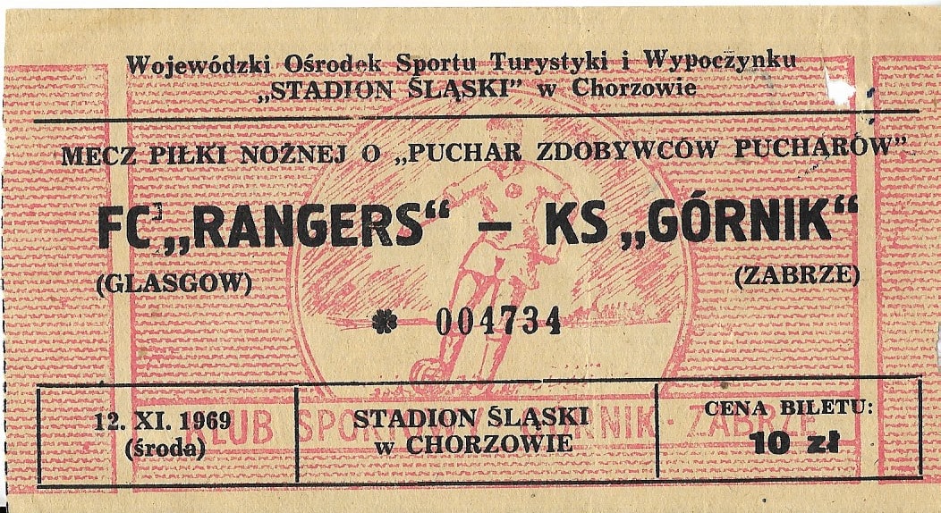 1969 11 12 Gornik Zabrze Glasgow Rangers 1