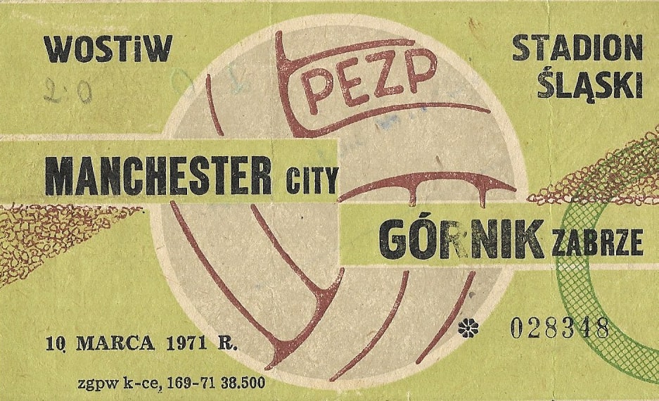 1971 3 10 Gornik Zabrze Manchester City 2