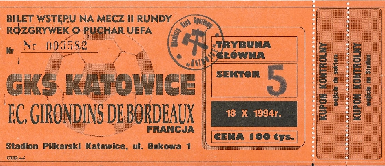 1994 10 18 GKS Katowice Girondis Bordeuac 1