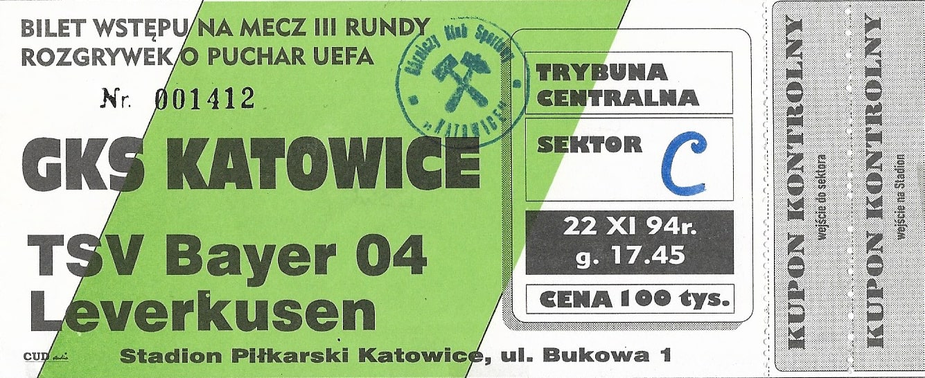 1994 11 22 GKS Katowice Bayer Leverkusen 3