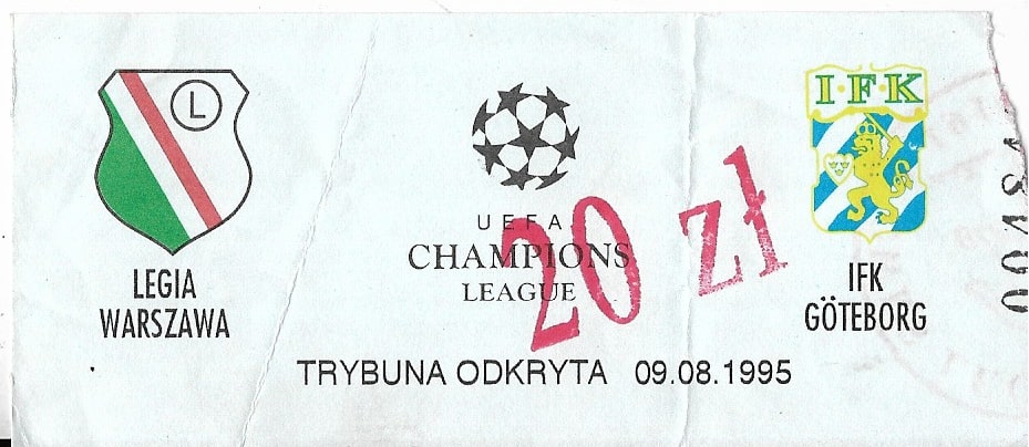 1995 8 09 Legia Warszawa IFK Goteborg 2