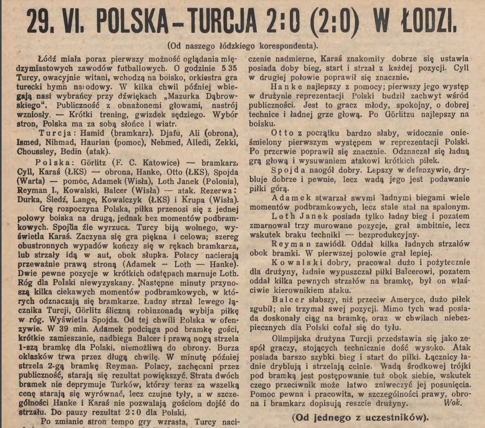 Tygodnik Sportowy nr 27 z 02.07.1924s.4 cz1