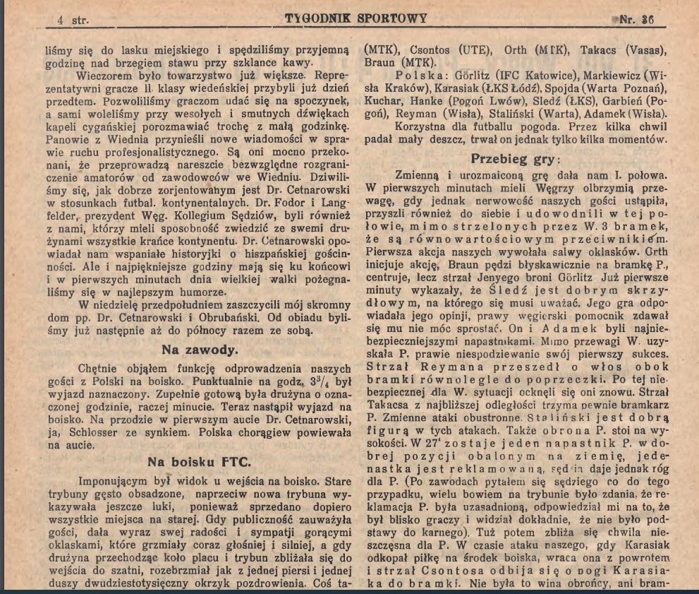 Tygodnik Sportowy nr 36 z 03.09.1924 s.4 cz1