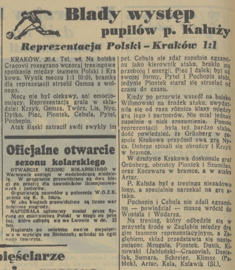 Dobry Wieczor Kurier Czerwony nr 108 z 20.04.1939 s. 4