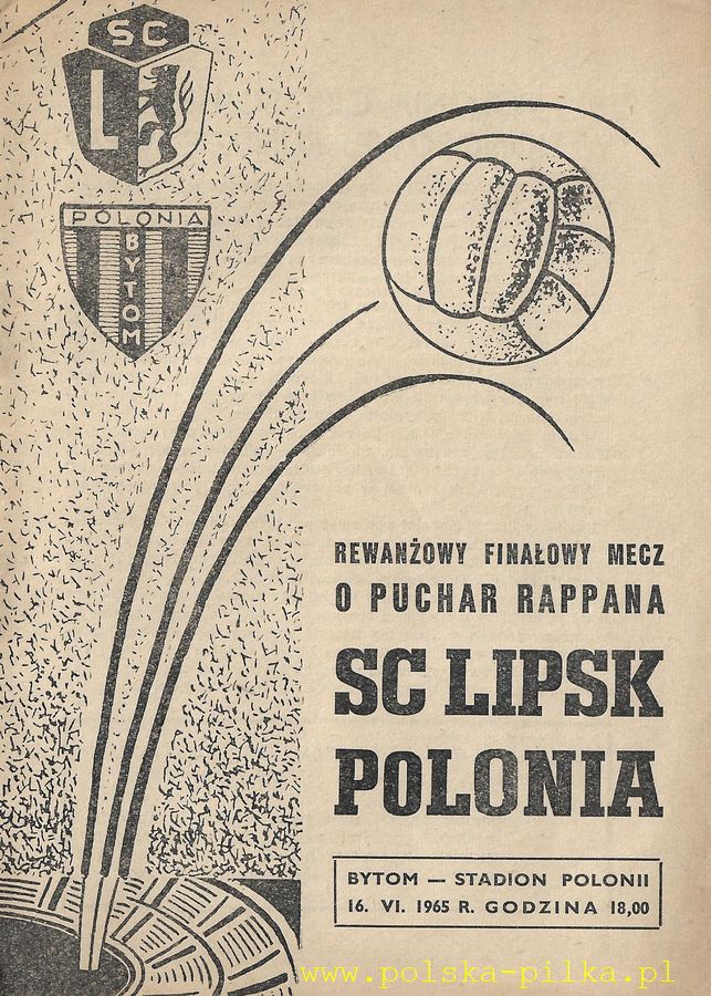 16.VI.1965 LIPSK POLONIA BYTOM 1