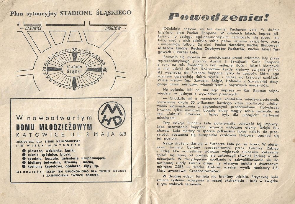 28.VI.1964 SCHALKE GELSENKIRCHEN POLONIA BYTOM 2