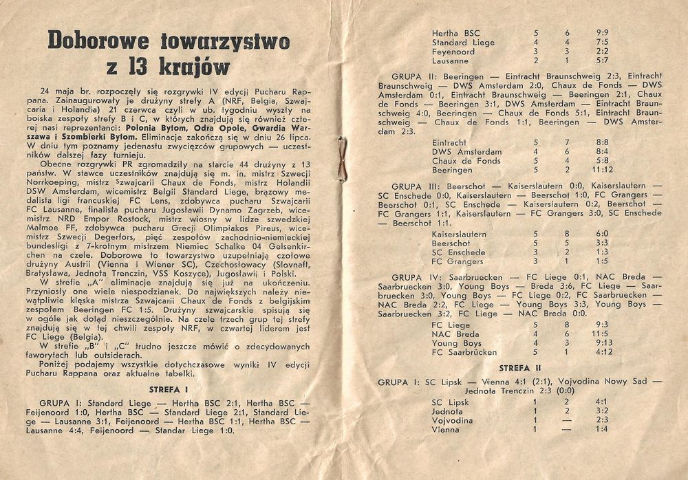 28.VI.1964 SCHALKE GELSENKIRCHEN POLONIA BYTOM 5