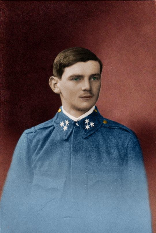 Waclaw Kuchar mlody colorized