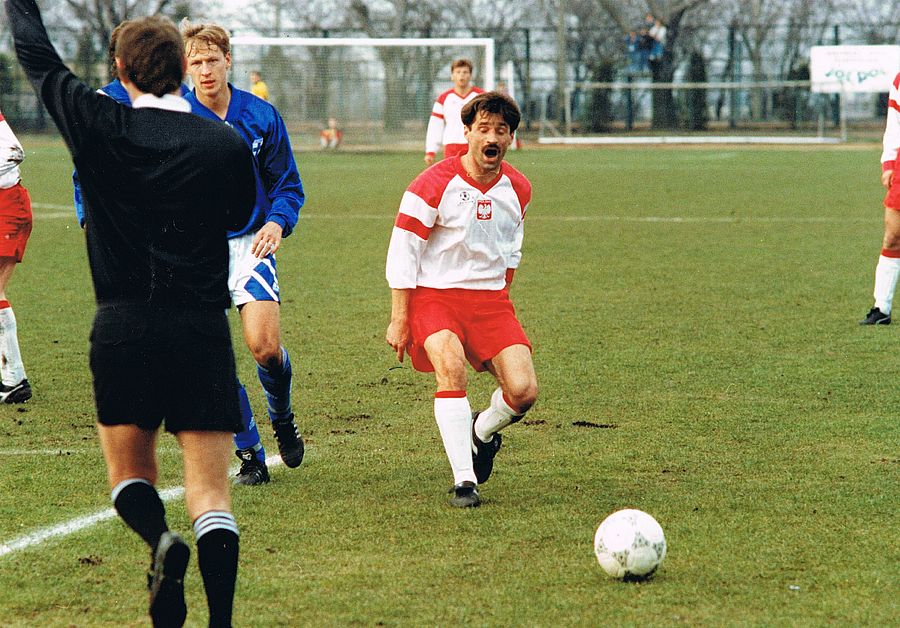 Marek Leśniak po 4-letnie przerwie powrócił do kadry i w meczu z Finlandią zdobył dwa gole! Fot. Jerzy Kleszcz