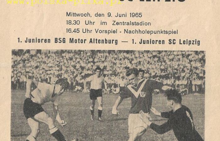 Lokomotive Lipsk - Polonia Bytom 3-0 (9-6-1965)